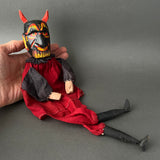 DEVIL Hand Puppet ~ Early 20th c. Punch and Judy Rare!
