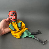 DEVIL Hand Puppet ~ Early 20th c. Punch and Judy