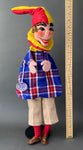 Large Mr Punch Hand Puppet by Curt Meissner ~ 1960s Mint!