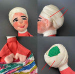 Maharajah Hand Puppet by Curt Meissner ~ 1960s Rare!