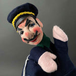 POLICEMAN Hand Puppet by Curt Meissner ~ 1960s Large!