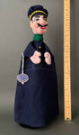 POLICEMAN Hand Puppet by Curt Meissner ~ 1960s Large!