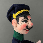 POLICEMAN Hand Puppet by Curt Meissner ~ 1960s Large!