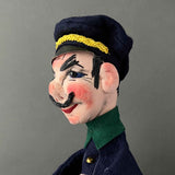 POLICEMAN Hand Puppet by Curt Meissner ~ 1960s Large!