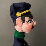 POLICEMAN Hand Puppet by Curt Meissner ~ 1960s Large!