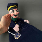 POLICEMAN Hand Puppet by Curt Meissner ~ 1960s Large!