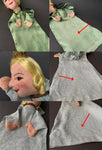 PRINCE and PRINCESS Hand Puppets by Curt Meissner ~ 1960s