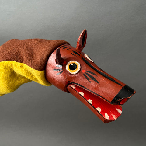 FOX Hand Puppet ~ Early 20th c. Punch and Judy Rare!