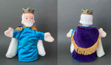 DAKIN King Friday and Queen Sara Saturday Hand Puppets ~ 1988