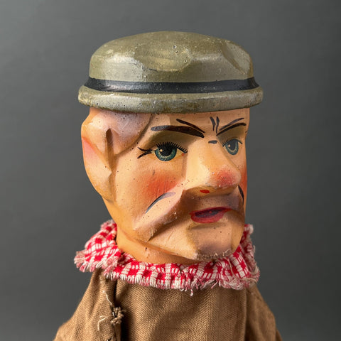 GENTLEMAN Hand Puppet ~ Early 20th c. Punch and Judy