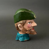 HUNTER Hand Puppet Head ~ Early 20th c. Punch and Judy
