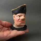 JUDGE Hand Puppet Head ~ Early 20th c. Punch and Judy