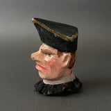 JUDGE Hand Puppet Head ~ Early 20th c. Punch and Judy
