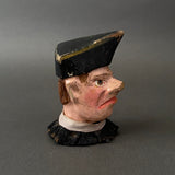 JUDGE Hand Puppet Head ~ Early 20th c. Punch and Judy