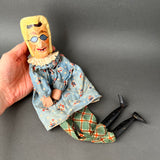 Judy Hand Puppet with Glasses ~ Early 20th c. Rare!