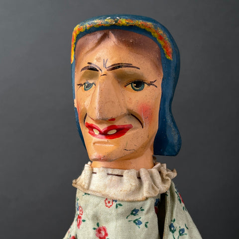 JUDY Hand Puppet ~ Early 20th c. Punch and Judy