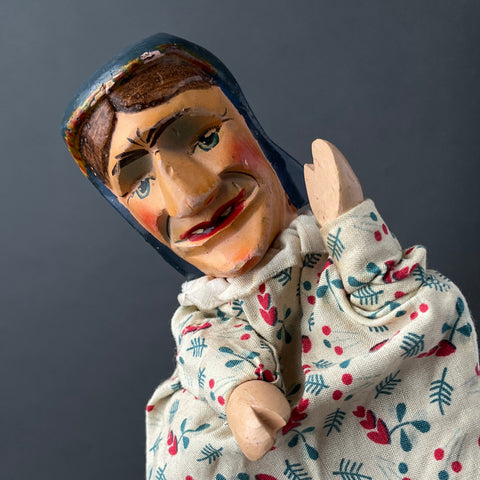 JUDY Hand Puppet ~ 1950s Punch and Judy