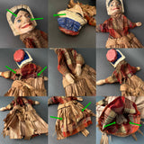 Judy Hand Puppet ~ Late 19th c. Punch and Judy Rare!