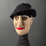 HATTED MAN Hand Puppet ~ by Edi Kallista 1920-40s Rare!