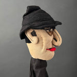 HATTED MAN Hand Puppet ~ by Edi Kallista 1920-40s Rare!