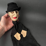 HATTED MAN Hand Puppet ~ by Edi Kallista 1920-40s Rare!