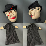 HATTED MAN Hand Puppet ~ by Edi Kallista 1920-40s Rare!