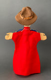 KERSA CANADIAN MOUNTY Hand Puppet ~ 1960s