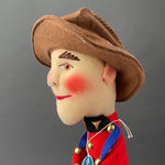 KERSA CANADIAN MOUNTY Hand Puppet ~ 1960s