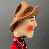 KERSA CANADIAN MOUNTY Hand Puppet ~ 1960s