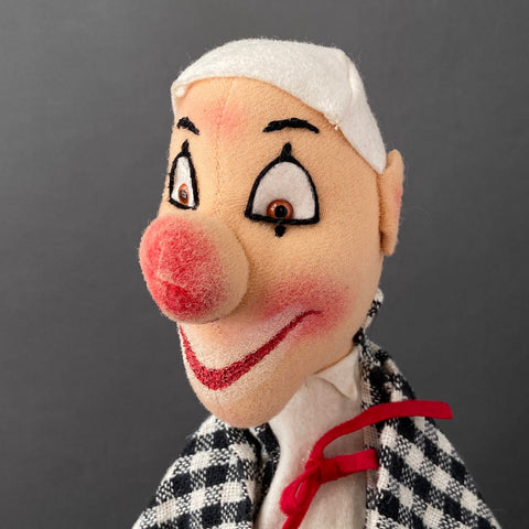 KERSA CLOWN Hand Puppet ~ 1960s Rare!