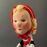 KERSA Little Red Ridding Hood Hand Puppet ~ 1960s
