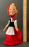 KERSA Little Red Ridding Hood Hand Puppet ~ 1960s