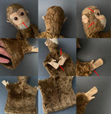 KERSA Monkey Hand Puppet ~ 1960s