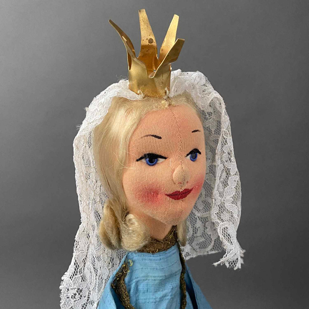 Kersa 40140 Marionetta A Forma Di Nonna, Burattino Da Dito In Legno Dipinto A Mano, Giocattolo 3+ Anni