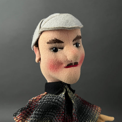 KERSA Sherlock Holmes Hand Puppet ~ 1960s Rare!