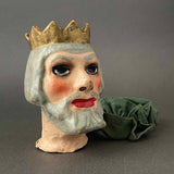 KING Puppet Head ~ 1960s Punch and Judy