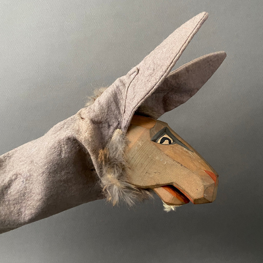 Sieve Puppet Vintage DONKEY Hand Puppet by Lotte Sievers-Hahn ~ 1960s – Once Upon A ...