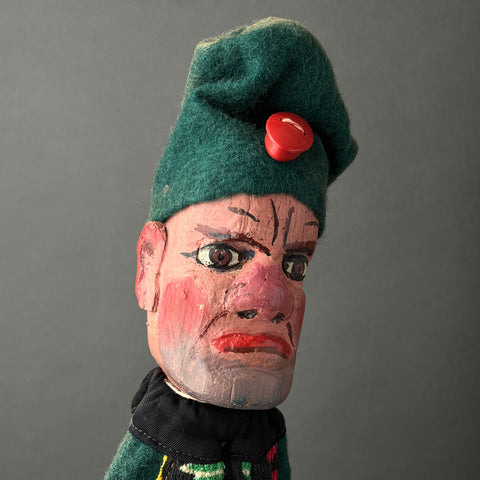 MAN Hand Puppet ~ 1920-30s Punch and Judy Unique!