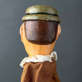 MUSTACHED MAN Hand Puppet ~ 1950s Punch and Judy