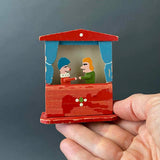 Miniature Punch and Judy Puppet Theater ~ 1960s
