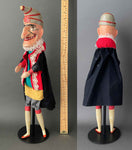 Mr Punch, Judy and the Baby Hand Puppet Set ~ Late 19th c. Rare!