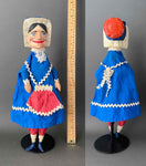 Mr Punch, Judy and the Baby Hand Puppet Set ~ Late 19th c. Rare!