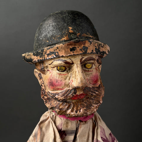 OFFICER Hand Puppet ~ Early 20th c. Punch and Judy Rare!