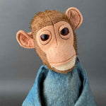 Monkey Hand Puppet ~ 1930s Early Toy!