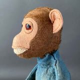 Monkey Hand Puppet ~ 1930s Early Toy!