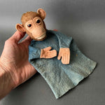 Monkey Hand Puppet ~ 1930s Early Toy!