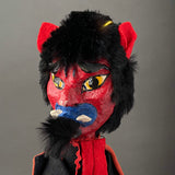 DEVIL Hand Puppet ~ Papier Mache 1960s