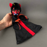 DEVIL Hand Puppet ~ Papier Mache 1960s