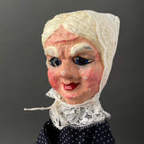 GRANDMOTHER Hand Puppet ~ Papier Mache 1960s