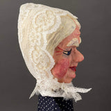 GRANDMOTHER Hand Puppet ~ Papier Mache 1960s